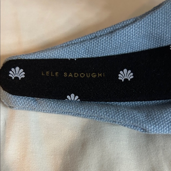 Lele Sadoughi Blue Pearl Embellished Headband - Picture 3 of 3